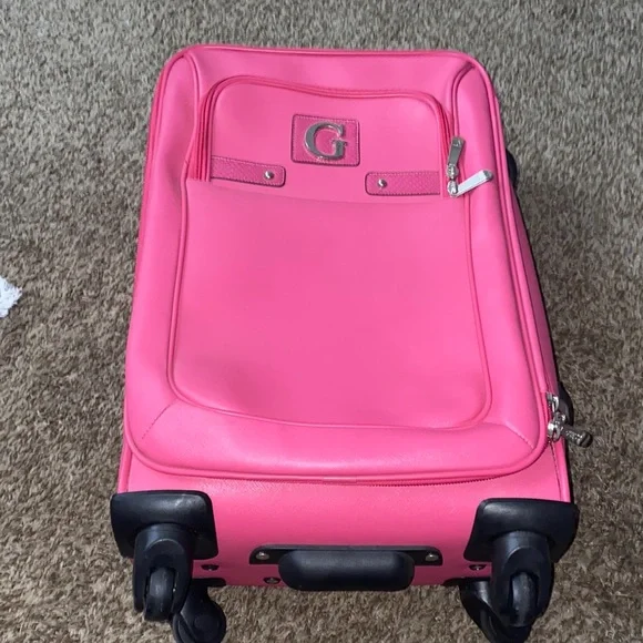 Guess by Marciano | Bags | Guess Hot Pink Suitcase | Poshmark